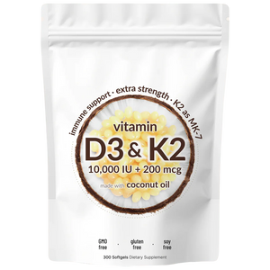 Vitamin D3 + K2 Coconut Oil Softgels