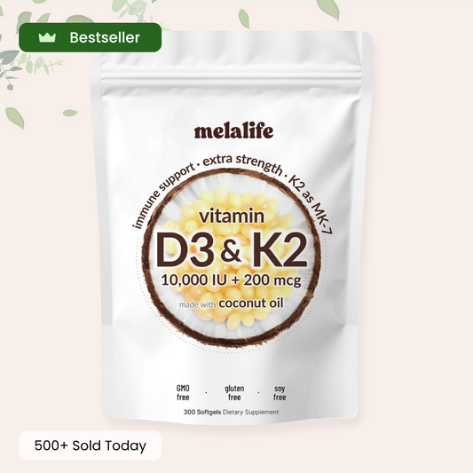 Vitamin D3 + K2  Coconut Oil Softgels