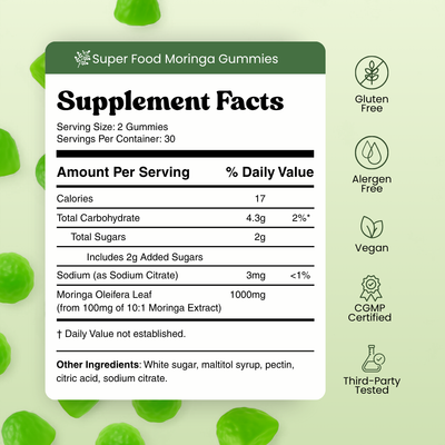 Super Food Moringa Gummies