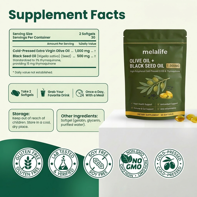 Melalife Olive Oil Softgels